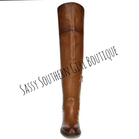 🆕⭐ Franco Sarto Cognac brown Wide calf OTK boots
