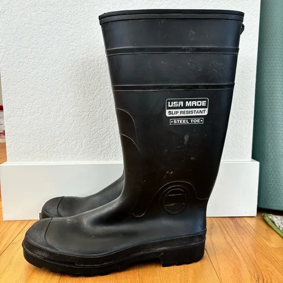 🦺 Steel Toe Rubber Work Boots - size 13​​