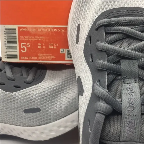 • WMNS NIKE REVOLUTION 5 (W) wolf grey/MTLC cool