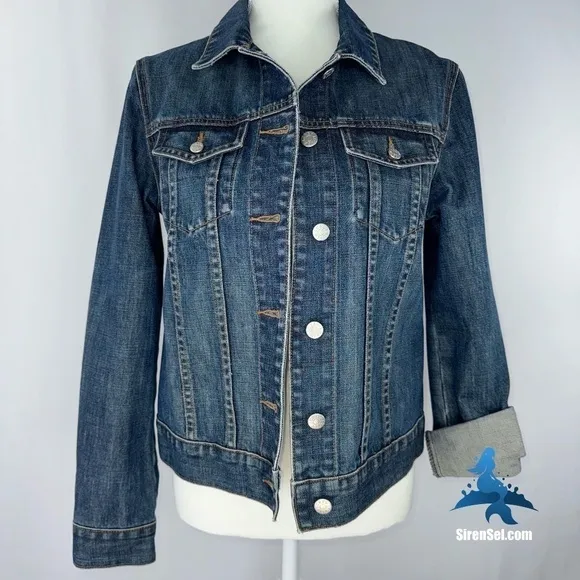 1059 J.Crew Classic Denim Jacket - Size S - Blue