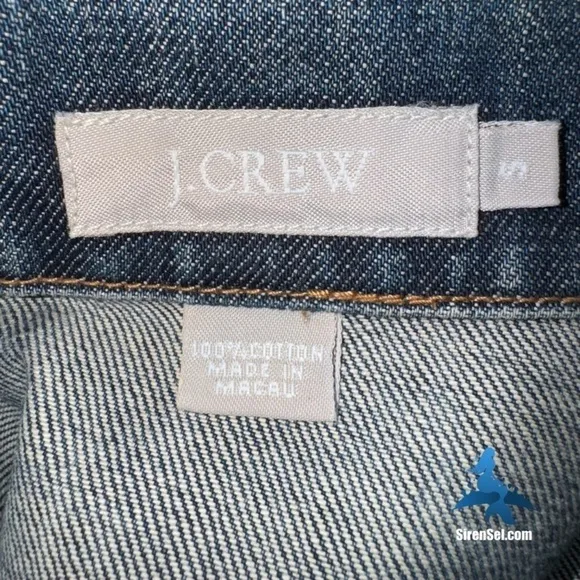1059 J.Crew Classic Denim Jacket - Size S - Blue