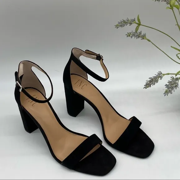 11 M INC International ConceptsWomen's Lexini Two-Piece Sandals in Black 11M