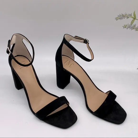 11 M INC International ConceptsWomen's Lexini Two-Piece Sandals in Black 11M