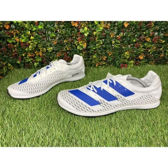 12 Adidas ADIZERO XC SPRINT White Running Shoes Spikes EG8456 Men 12   Tool *GUC