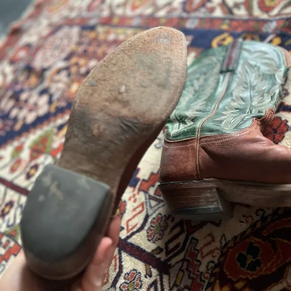 1883 by Lucchese Green and Brown Boots, size 8