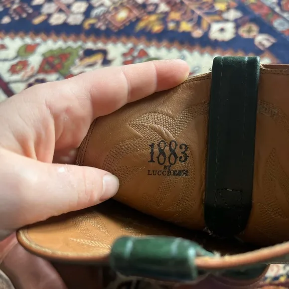 1883 by Lucchese Green and Brown Boots, size 8