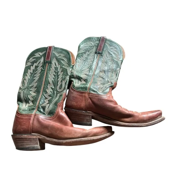 1883 by Lucchese Green and Brown Boots, size 8