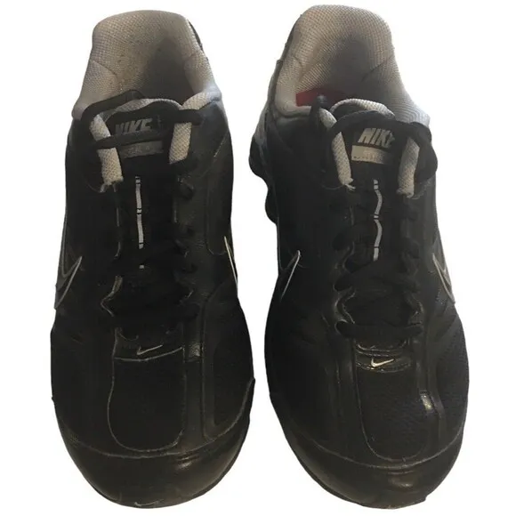 2010 Nike Shox Women's Reveal  4 Black/Metallic Silver Running Shoes! Size 7 M