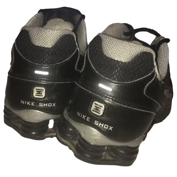 2010 Nike Shox Women's Reveal  4 Black/Metallic Silver Running Shoes! Size 7 M