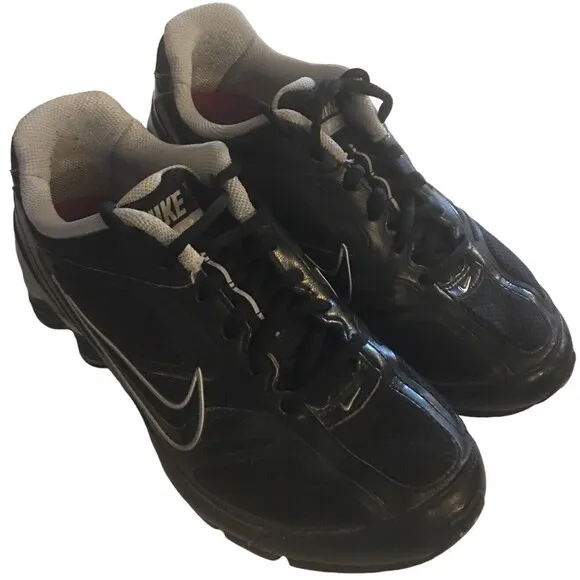 2010 Nike Shox Women's Reveal  4 Black/Metallic Silver Running Shoes! Size 7 M