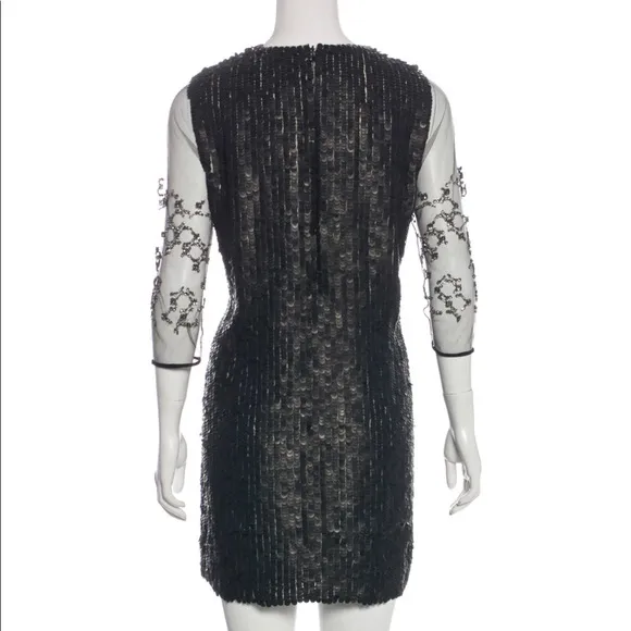 3.1 Phillip Lim Size M US 6 Leather Beaded Dress