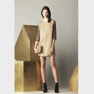 3.1 Phillip Lim Size M US 6 Leather Beaded Dress