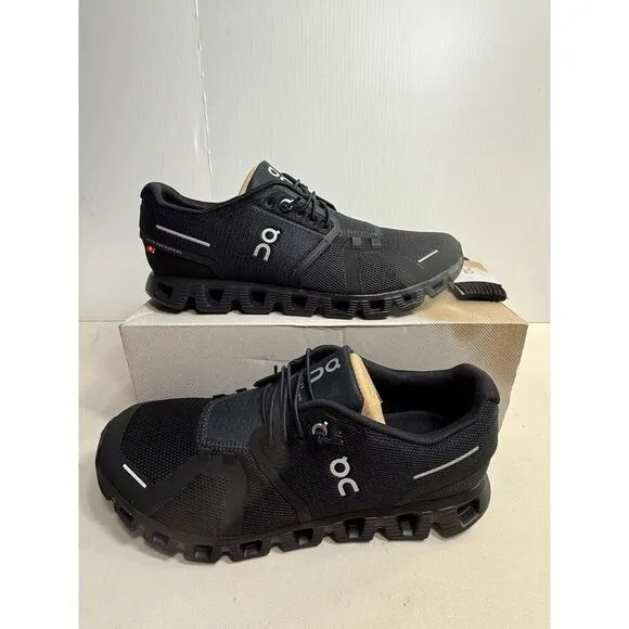 .4402 On Cloud 5, Black/Black, Womens Running Shoes-US 10.5 Womens