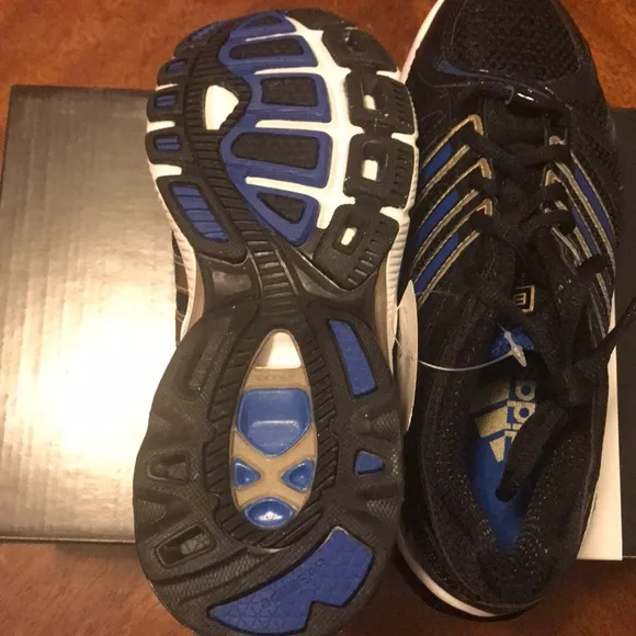 491 Adidas boost 2 j G19642 running shoes black blue silver boys youth athletic