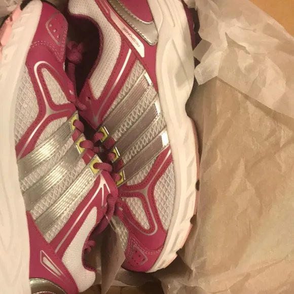 600 Adidas response 3 us G41643 running silver dark pink light neon yellow girls