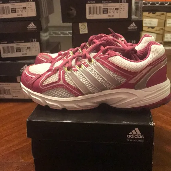 600 Adidas response 3 us G41643 running silver dark pink light neon yellow girls