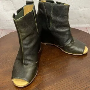 7 MAISON MARTIN MARGIELA open toe Leather ankle Boots