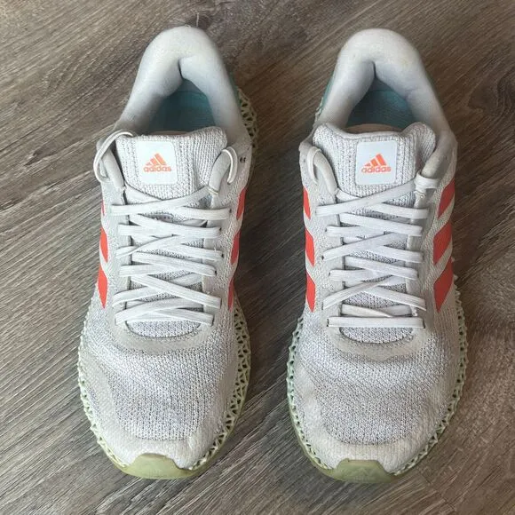 Adidas 4D Run 1.0‎ Gray Blue Coral Running Shoes Mens 7 Womens 8.5 EU 40