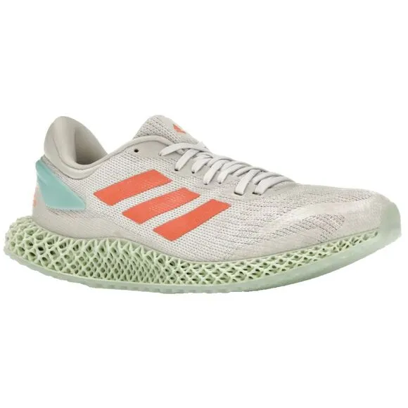Adidas 4D Run 1.0‎ Gray Blue Coral Running Shoes Mens 7 Womens 8.5 EU 40
