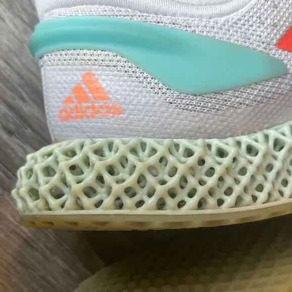 Adidas 4D Run 1.0‎ Gray Blue Coral Running Shoes Mens 7 Womens 8.5 EU 40