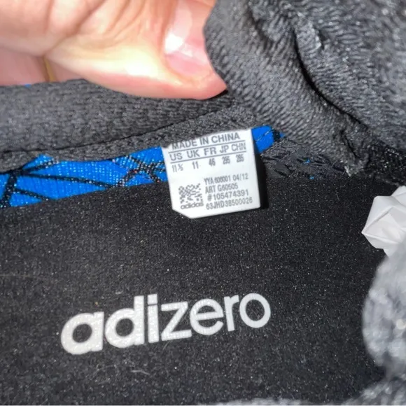 Adidas Adizero Adios 2 Mens Running Shoes Blue/Orange Size 11.5 low top lace up