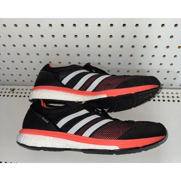 Adidas AdiZero Boston Boost 5 Mens Athletic Running Shoes Size 12 Black B33482