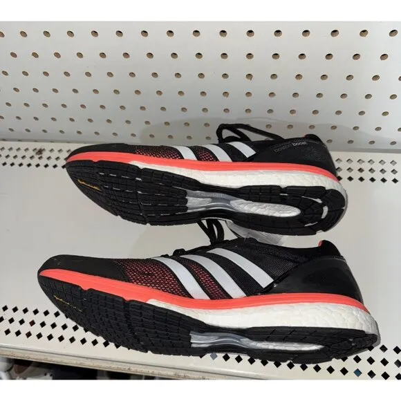 Adidas AdiZero Boston Boost 5 Mens Athletic Running Shoes Size 12 Black B33482
