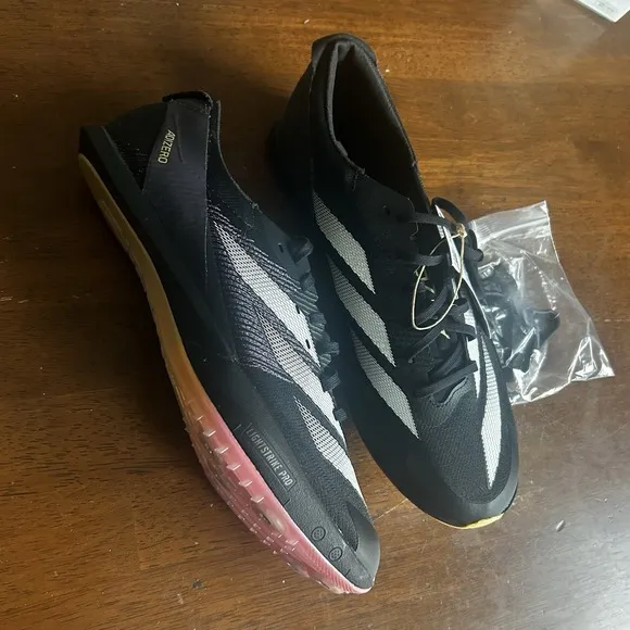 Adidas Adizero Finesse Track Running Men's Black Athletic Shoes IF1151 Size 6.5