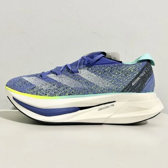 Adidas Adizero Prime X 2.0 “Cobalt Blue Lucid Lemon” Men’s Size 10.5-12 Shoes