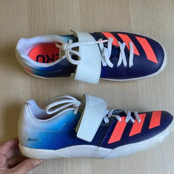 Adidas Adizero Shot Put Running Shoes Low-Top Ocean Blue, Women’s Size 8 Track