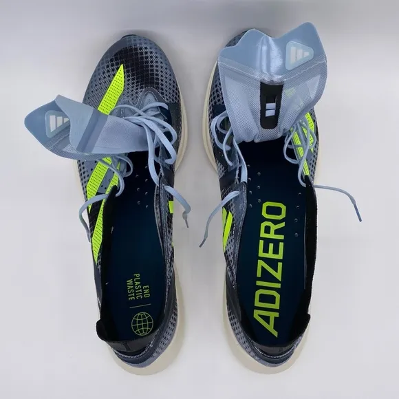 Adidas Adizero Takumi Sen 9 'Wonder Blue Lucid Lemon' Running Shoes | Size: 12.5