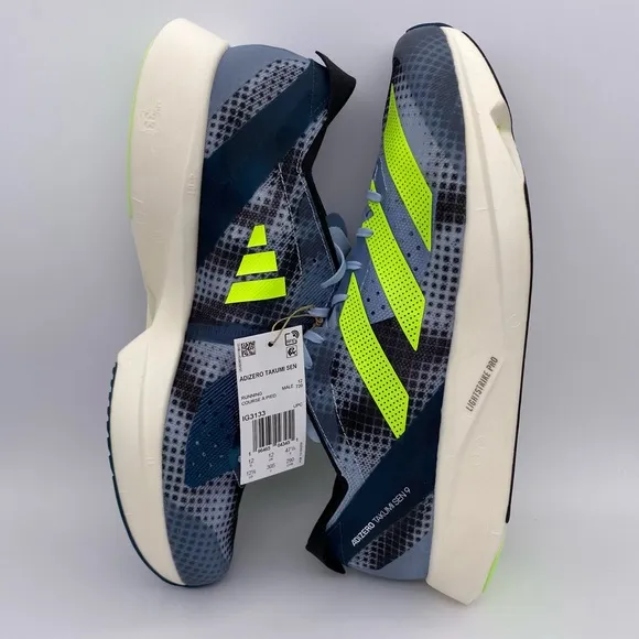 Adidas Adizero Takumi Sen 9 'Wonder Blue Lucid Lemon' Running Shoes | Size: 12.5