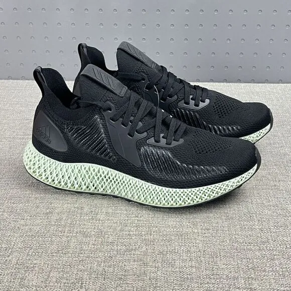 Adidas AlphaEdge 4D Running Shoes Core Black Carbon EF3453 Men's Size 9.5