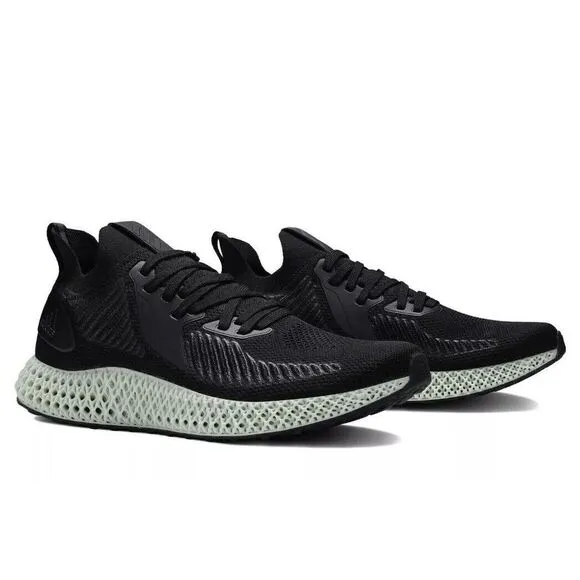 Adidas AlphaEdge 4D Running Shoes Core Black Carbon EF3453 Men's Size 9.5