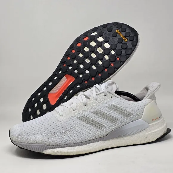 Adidas Boost SolarBoost 19 Running Shoes G28058 Cloud White Men's Size 12.5