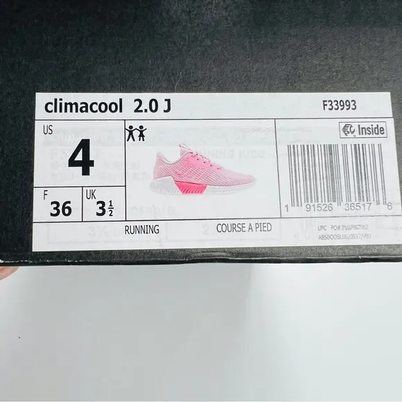 ADIDAS Climacool 2.0 Running Sneaker Shoes Pink/White 4 NIB