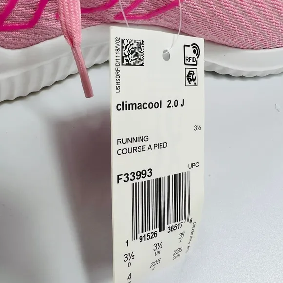 ADIDAS Climacool 2.0 Running Sneaker Shoes Pink/White 4 NIB