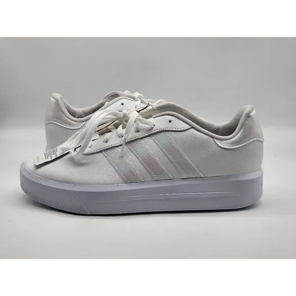 Adidas Court Platform Skateboarding Sneakers Size 10 Womens H06299 White