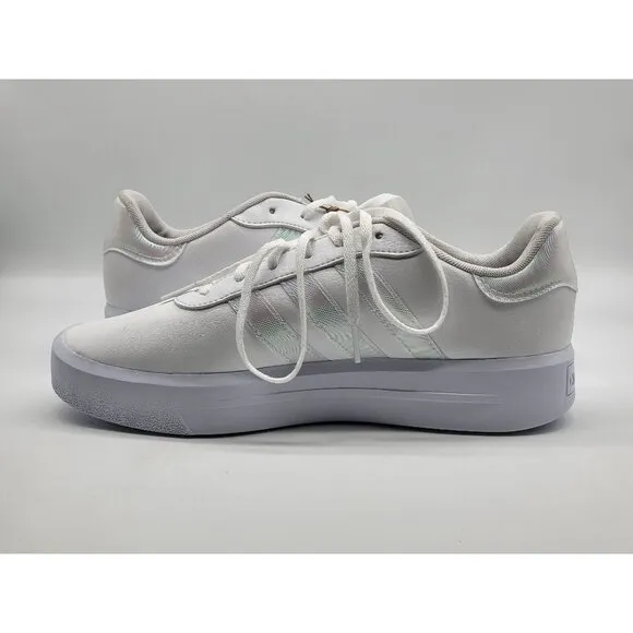 Adidas Court Platform Skateboarding Sneakers Size 10 Womens H06299 White
