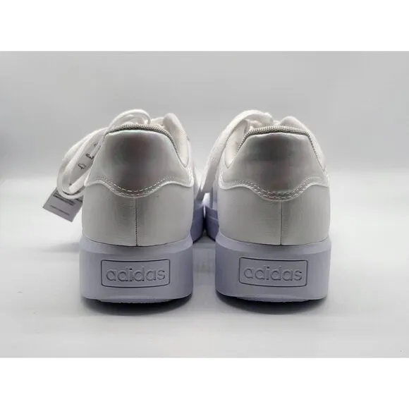 Adidas Court Platform Skateboarding Sneakers Size 10 Womens H06299 White