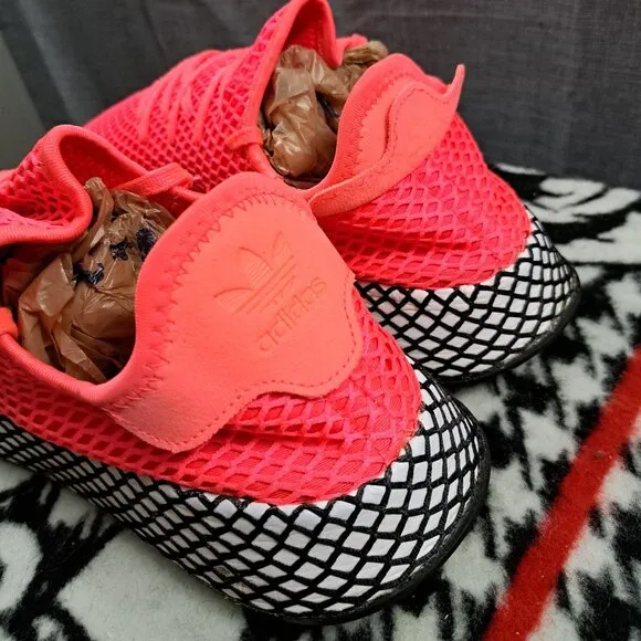 Adidas Deerupt Runner Turbo Mens Size 13 Running Shoes Sneaker