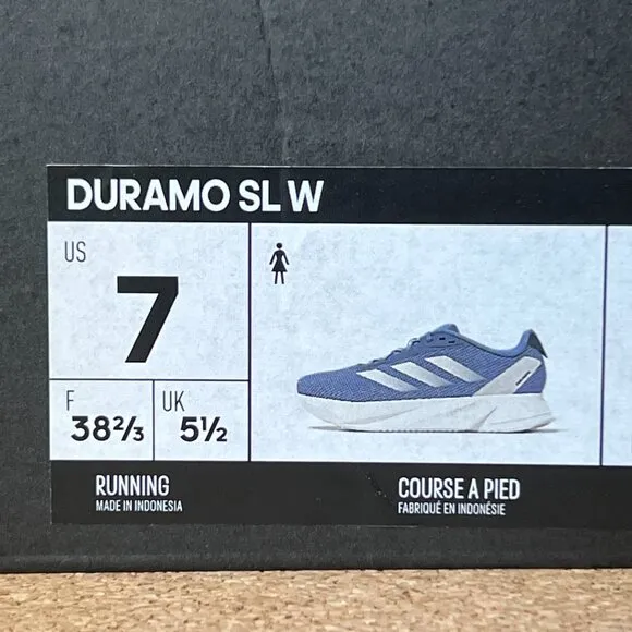 Adidas Duramo SL W Running Shoes Women's Size 7 Blue Sneaker IF7876 New in Box