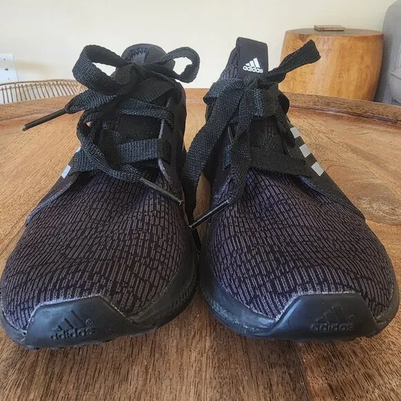 Adidas Edge Lux BA8297 Running Shoes Black Silver Stripes Women's Size 8