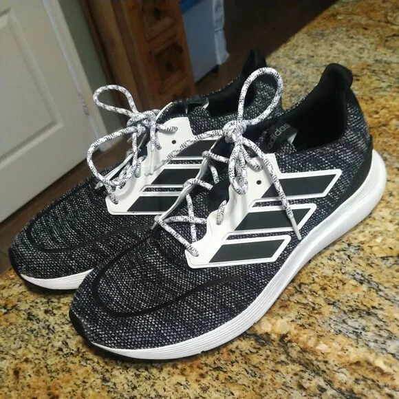 Adidas Energy Falcon Running Shoes Black White Sneakers Men's size 12 EH1538