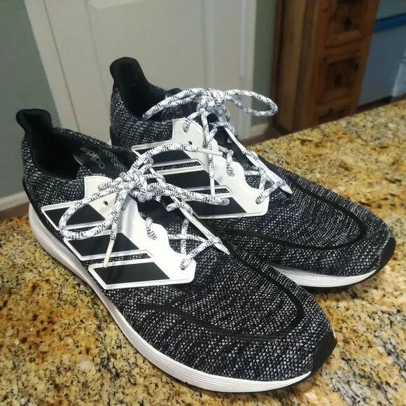 Adidas Energy Falcon Running Shoes Black White Sneakers Men's size 12 EH1538