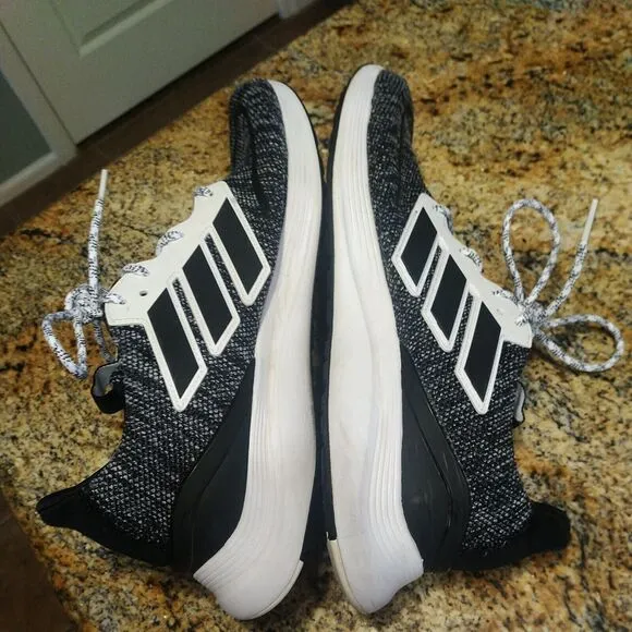 Adidas Energy Falcon Running Shoes Black White Sneakers Men's size 12 EH1538