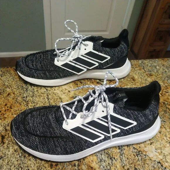 Adidas Energy Falcon Running Shoes Black White Sneakers Men's size 12 EH1538