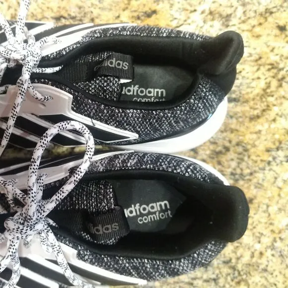 Adidas Energy Falcon Running Shoes Black White Sneakers Men's size 12 EH1538