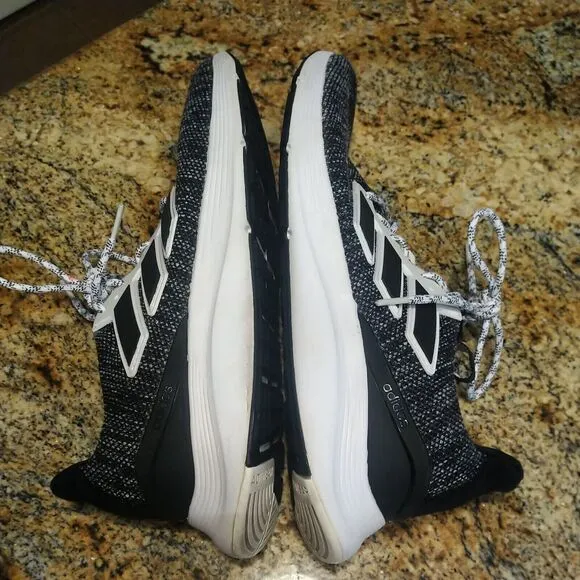 Adidas Energy Falcon Running Shoes Black White Sneakers Men's size 12 EH1538