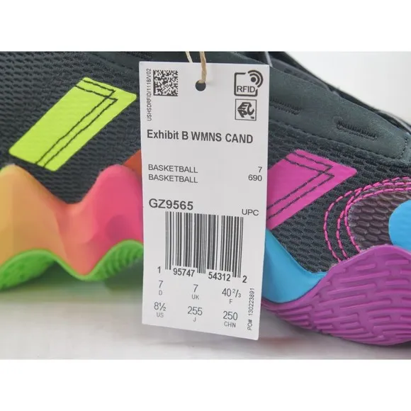 Adidas Exhibit B Candace Parker Size 8.5 Basketball Shoes GZ9565 Multi Color NEW